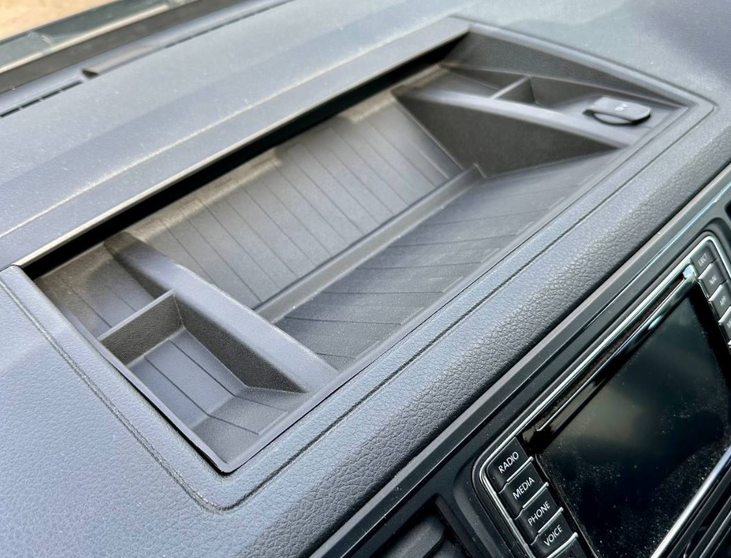 Para VW T6 Inserto de tablero superior de goma de silicona - Accesorio interior antideslizante y duradero de Van-X