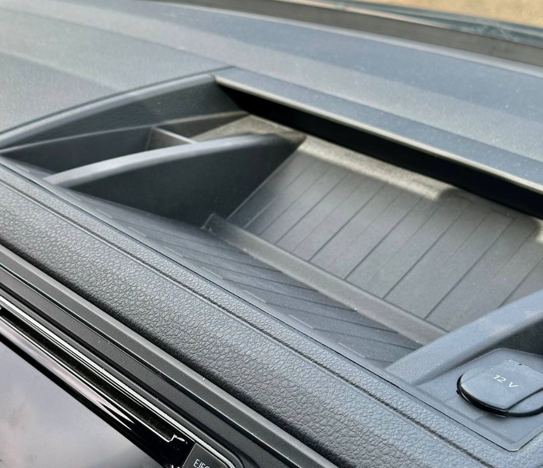 Para VW T6 Inserto de tablero superior de goma de silicona - Accesorio interior antideslizante y duradero de Van-X