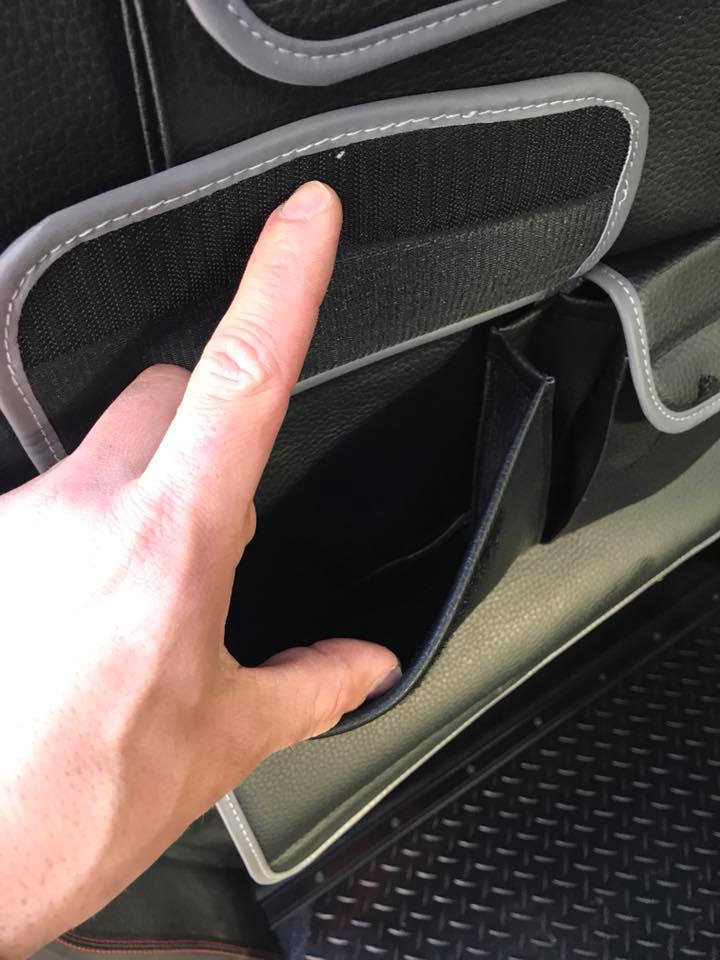 For Ford Transit Custom Double Seat Back Organiser – Premium Leatherette Storage Solution