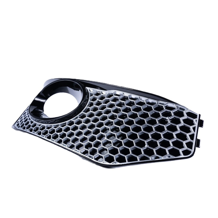 VW T5 .1 Becquet avant en nid d'abeille Sport-Line Garnitures de phares antibrouillard (chrome mat)