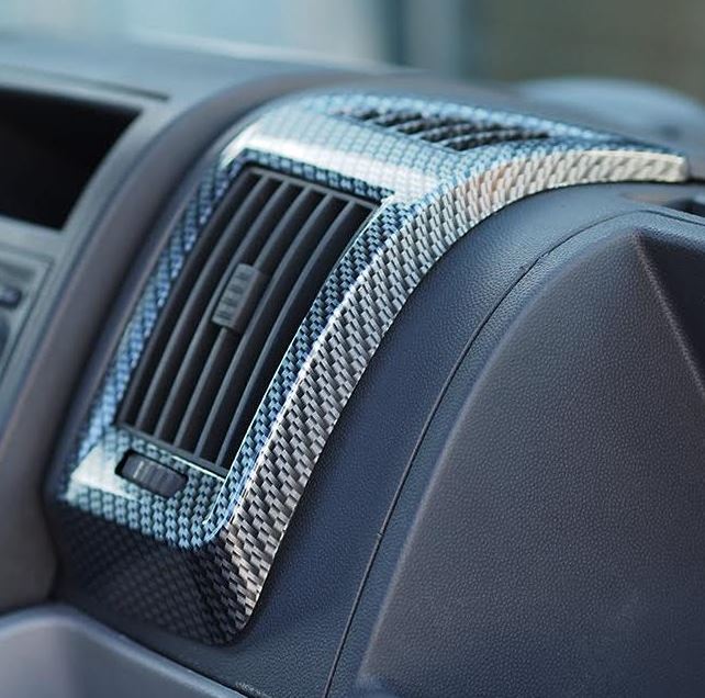 For Opel Movano Dashboard Air Vent (Silver Carbon)