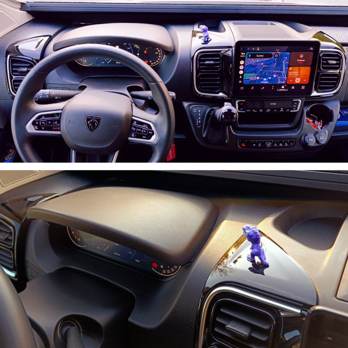 Pour Opel Movano Air Vent Trim Set - Mise à niveau du tableau de bord noir brillant pour les nouveaux modèles