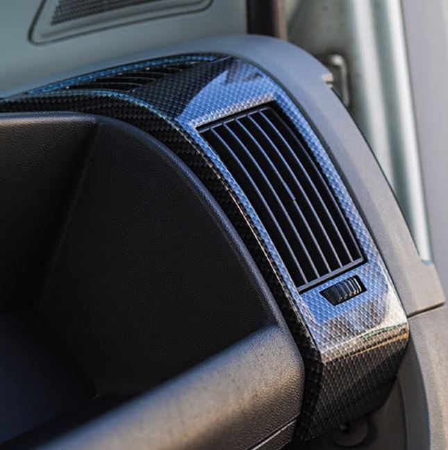 Per Fiat Ducato Bocchetta Aria Cruscotto (Carbonio Scuro), Peugeot Boxer, Citroen Jumper