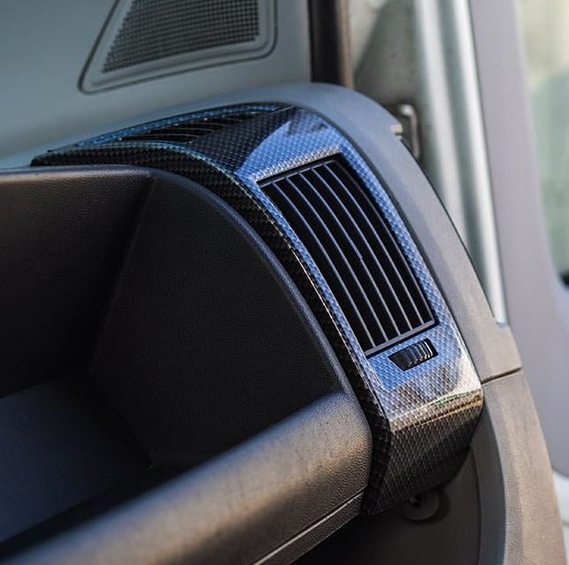 Per Fiat Ducato Bocchetta Aria Cruscotto (Carbonio Scuro), Peugeot Boxer, Citroen Jumper