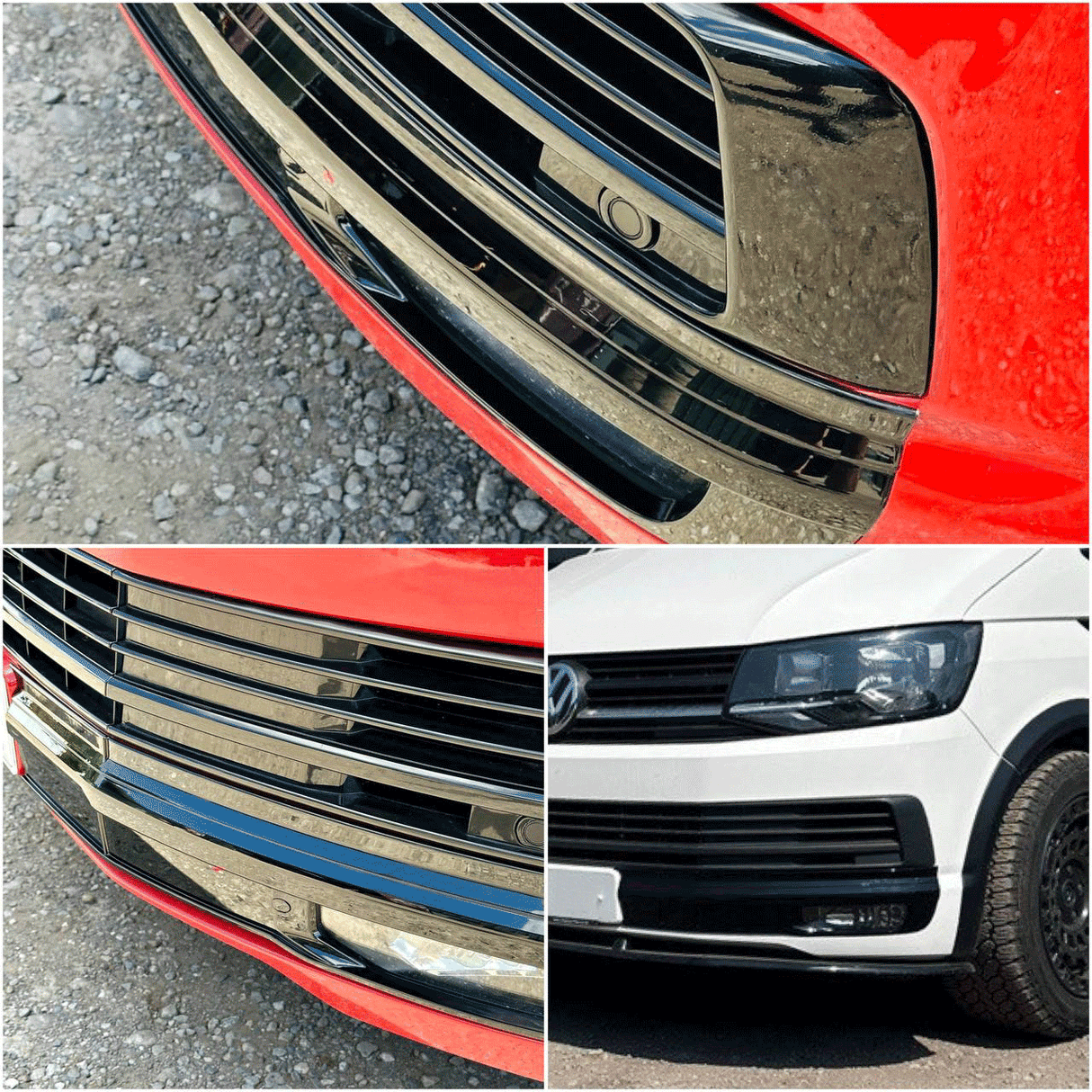 For VW T6 Highline Front Bumper XL Grille | Textured ABS Upgrade | Van-X