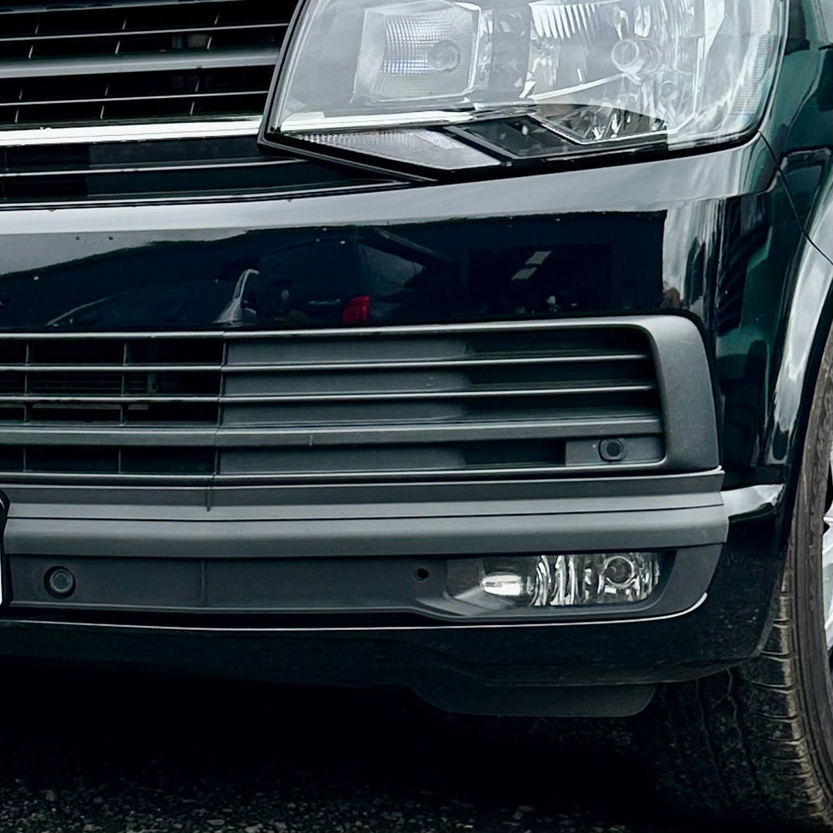 For VW T6 Highline Front Bumper XL Grille | Textured ABS Upgrade | Van-X