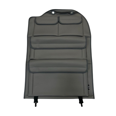 For New VW Crafter Right Side Double Passenger Seat Back Organiser | Dark Grey Leatherette Storage Pocket – Van-X