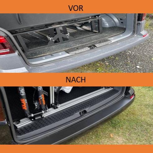 VW T6.1 V3 hayon Couvercle de seuil arrière Pièces de conversion de camping-car, y compris vis et capuchons