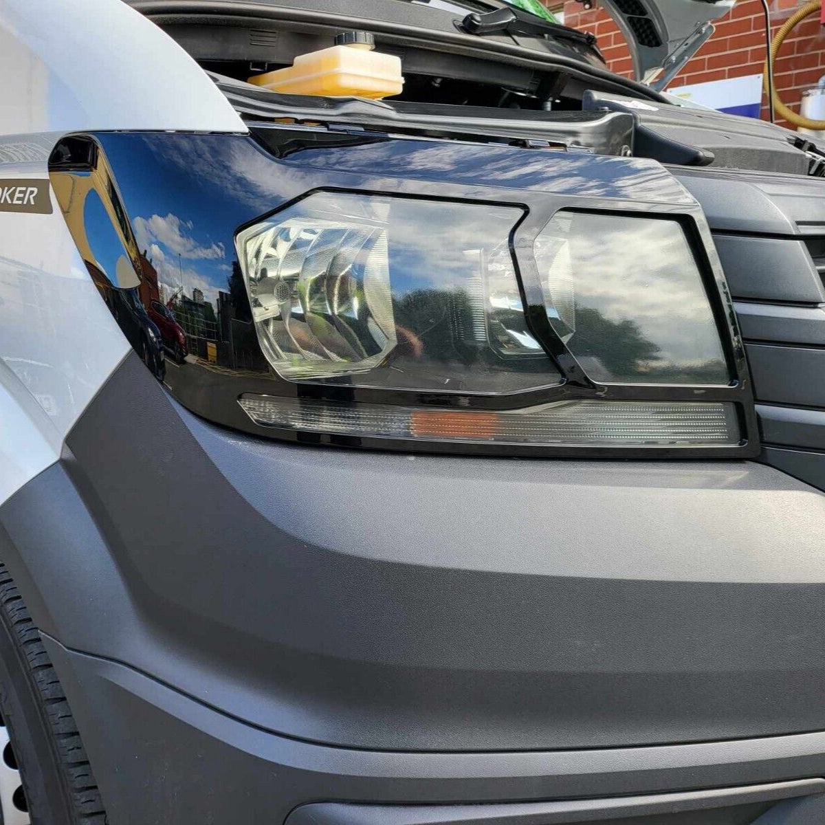 Per VW Crafter New Shape Protezioni fari – Nero lucido – Protezione Premium | Van-X