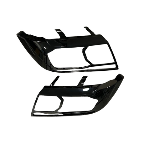 Para VW Crafter New Shape Protectores de faros – Negro brillante – Protección premium | Van-X