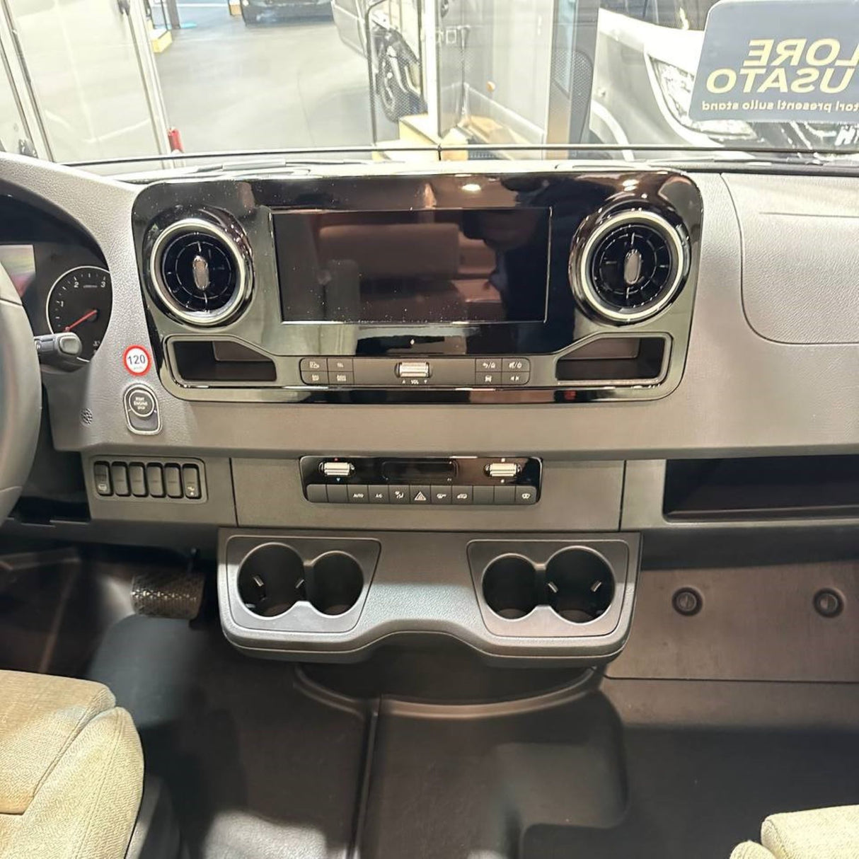 For Mercedes Sprinter 907 Cup Holder – Left Side Dashboard Mount | Van-X Accessory