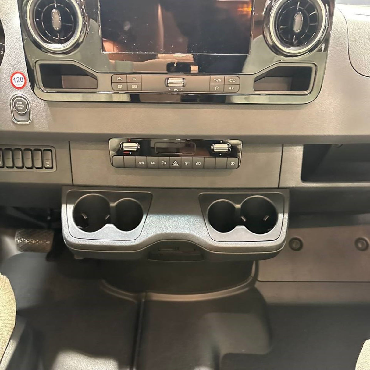 For Mercedes Sprinter 907 Cup Holder – Left Side Dashboard Mount | Van-X Accessory