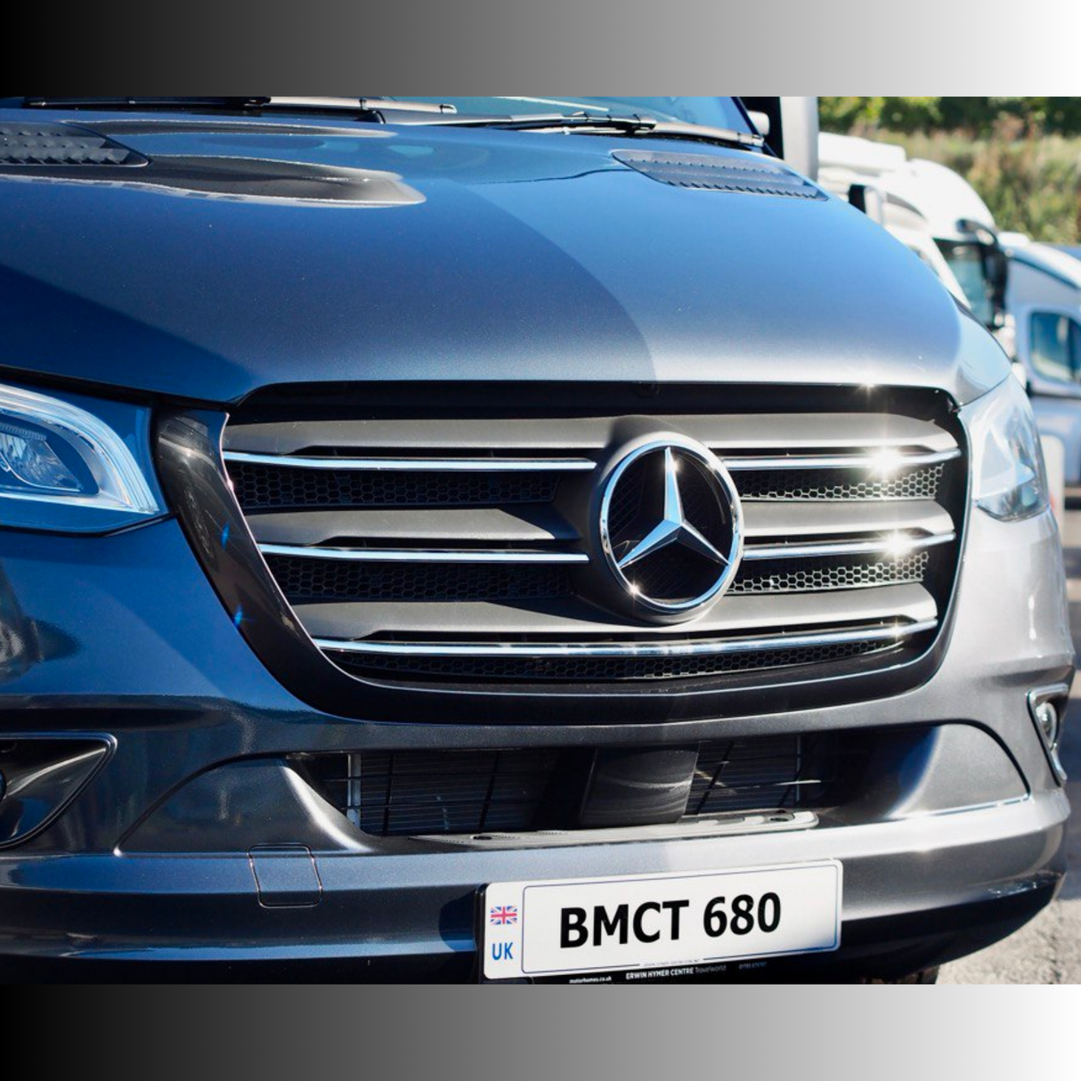 For Mercedes Sprinter 907 Honeycomb Upper Grille Mesh Set - 5 Piece Kit | Van-X