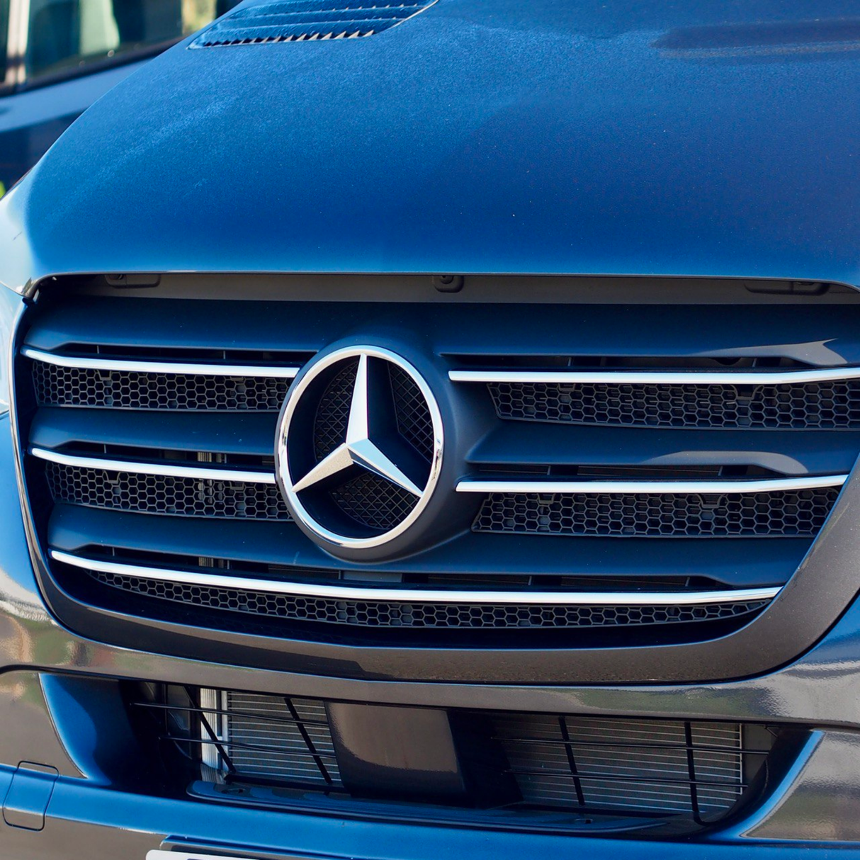 For Mercedes Sprinter 907 Honeycomb Upper Grille Mesh Set - 5 Piece Kit | Van-X