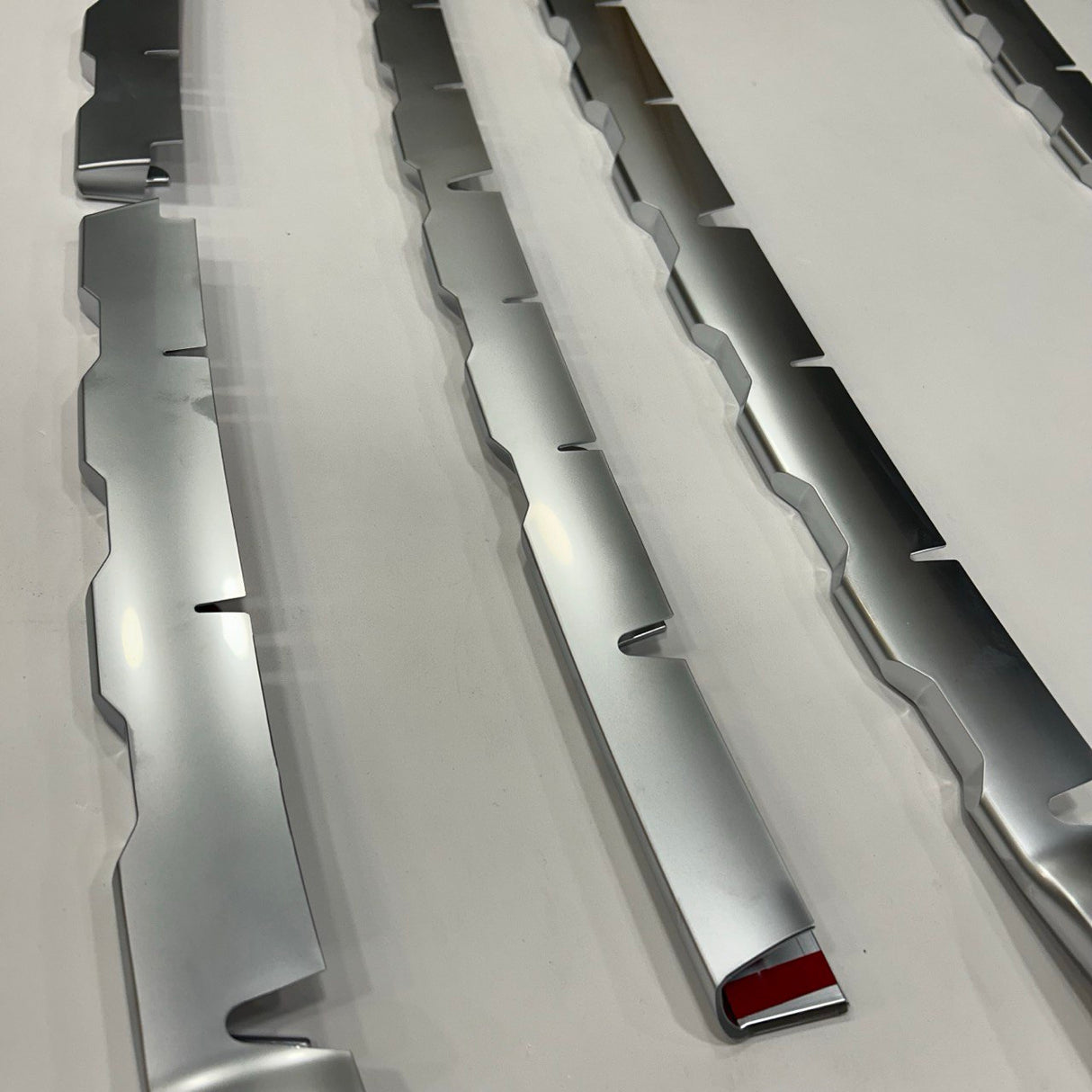 Pour Ford Transit Custom MK1 (2012-2018) - Garniture de calandre chromée mate (7 pièces) - Prête à monter