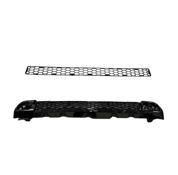 Per Fiat Ducato / Ram ProMaster Pacchetto Paraurti a nido d'ape anteriore 2 pezzi - Nero lucido | Van-X