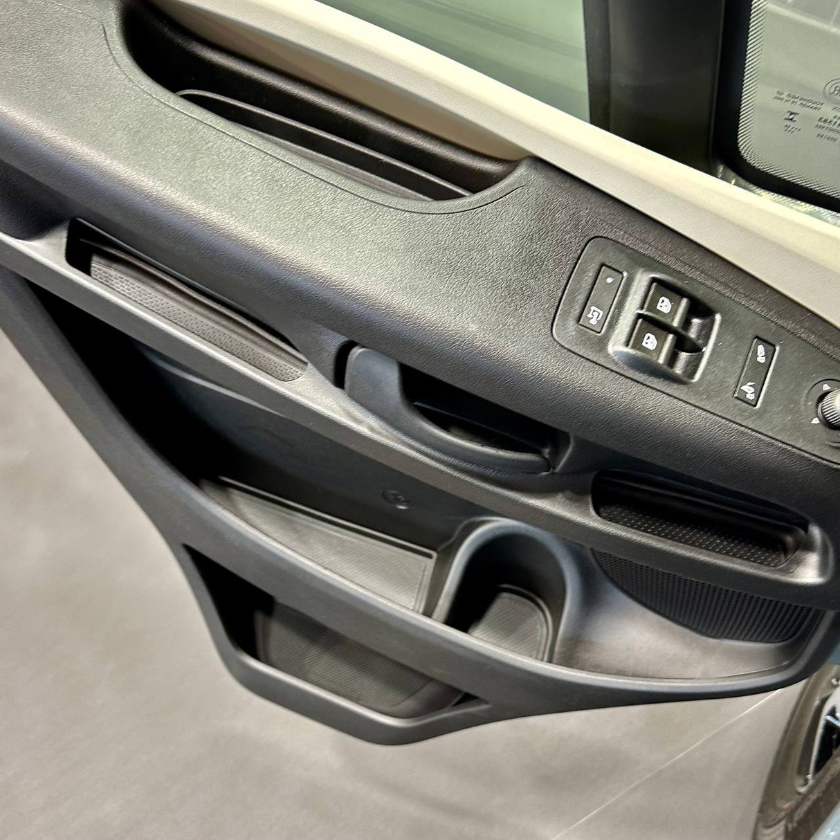 For Citroën Jumper Rubber Door Liner Pocket Inserts - Black - Van-X