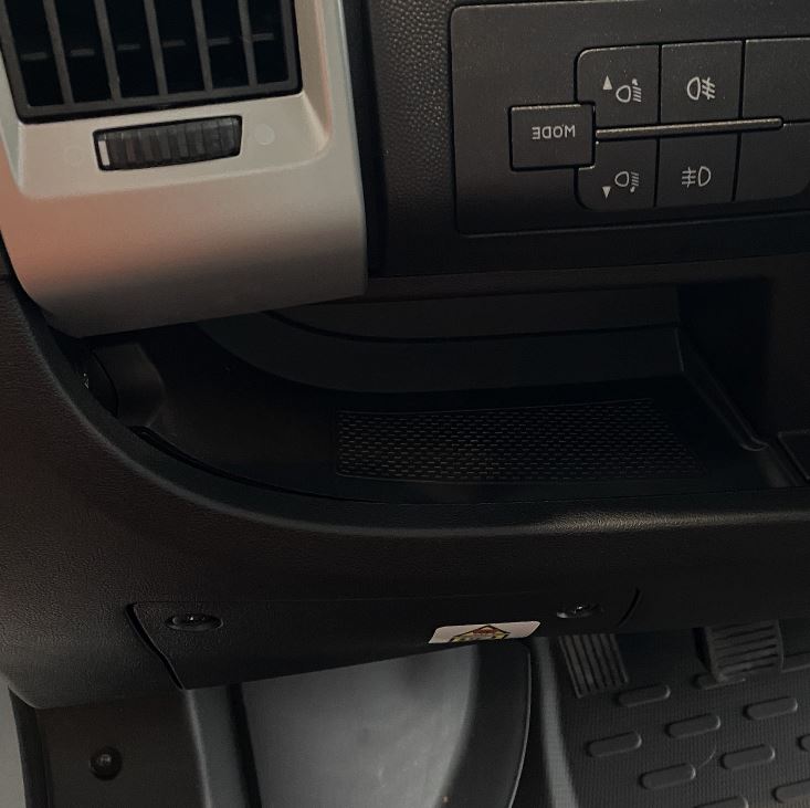 Per Peugeot Boxer Inserti/tappetini in gomma cruscotto inferiore neri LHD