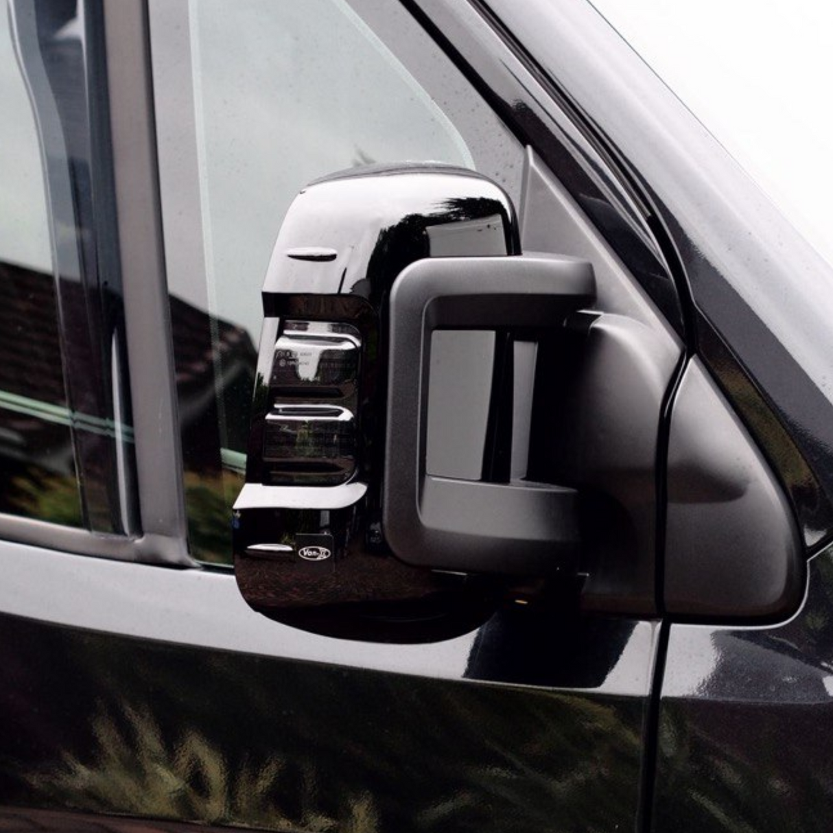 For Peugeot Boxer (2007-2024) Wing Mirror Cap/Covers (Set of 2) - Black | Van-X