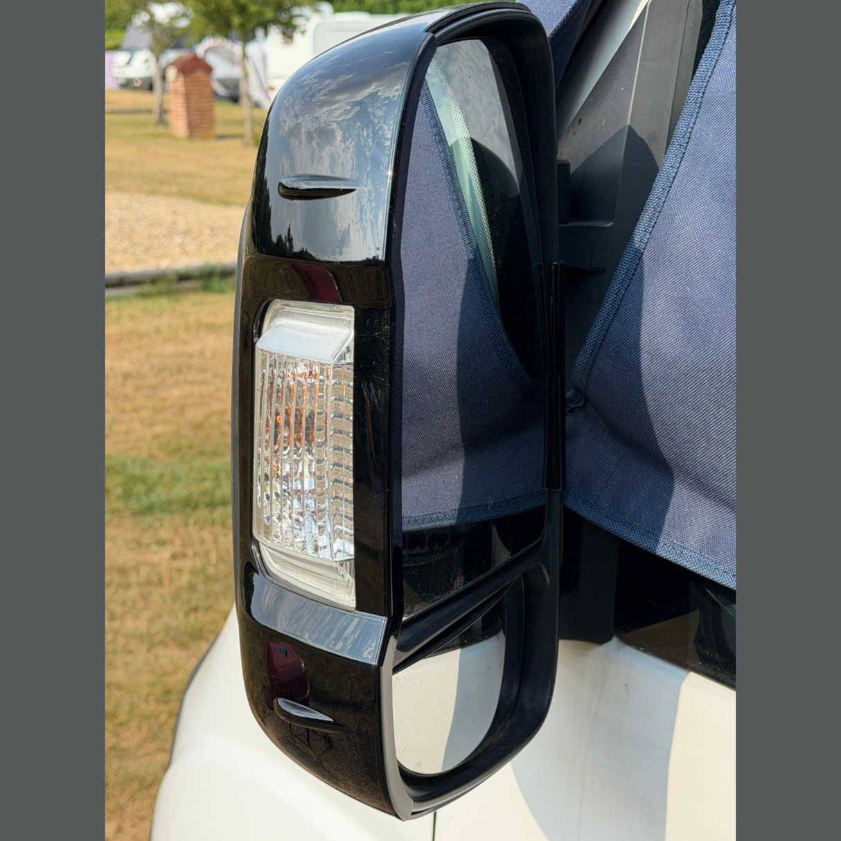 Para Opel Movano Tapa de espejo retrovisor (juego de 2) - Negro | Furgoneta-X
