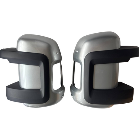 Para Fiat Ducato/Ram ProMaster Tapa/Cubiertas de Espejo Ala (Juego de 2) - Plata | Furgoneta-X