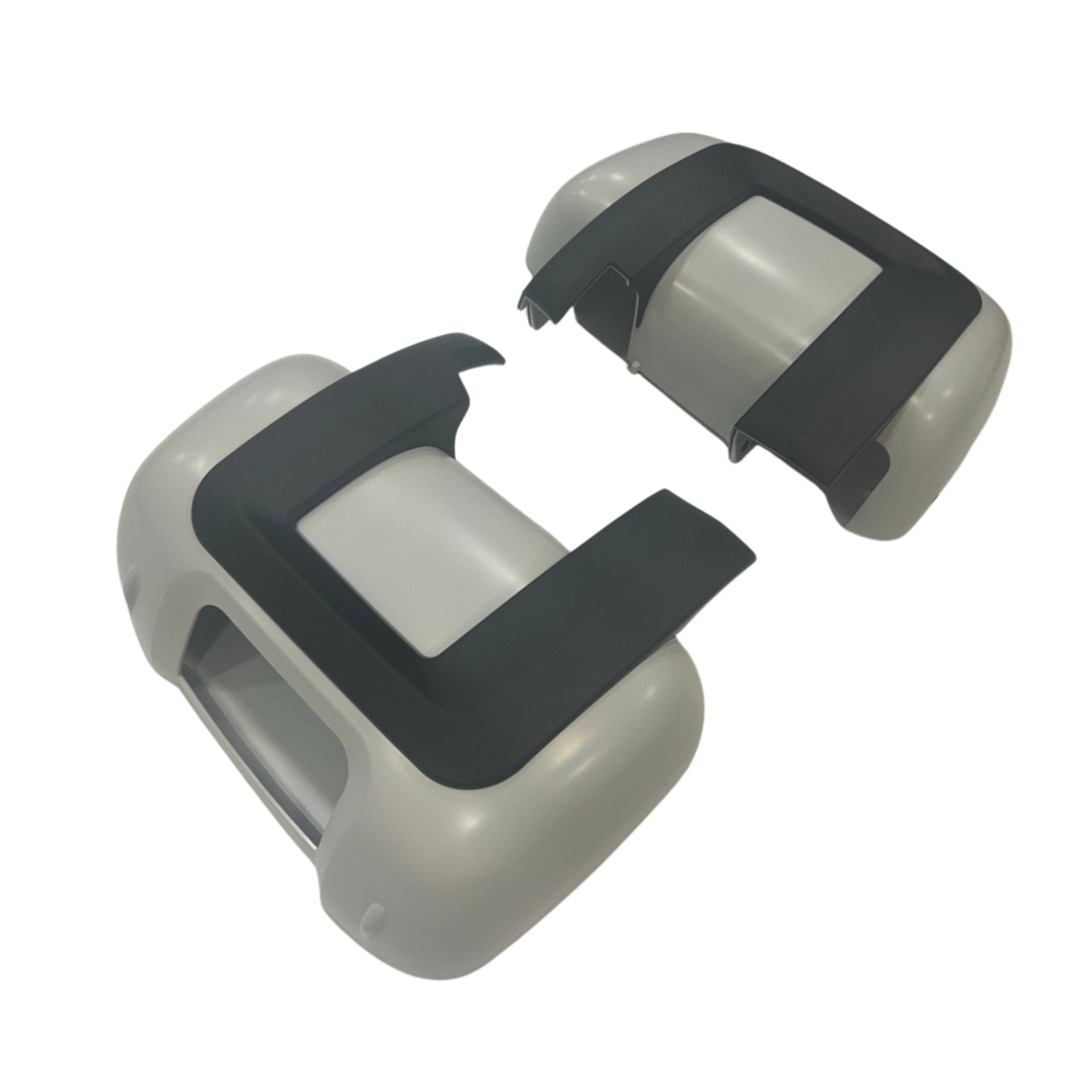 Para Fiat Ducato/Ram ProMaster Tapa/Cubiertas de Espejo Ala (Juego de 2) - Blanco Mate | Furgoneta-X