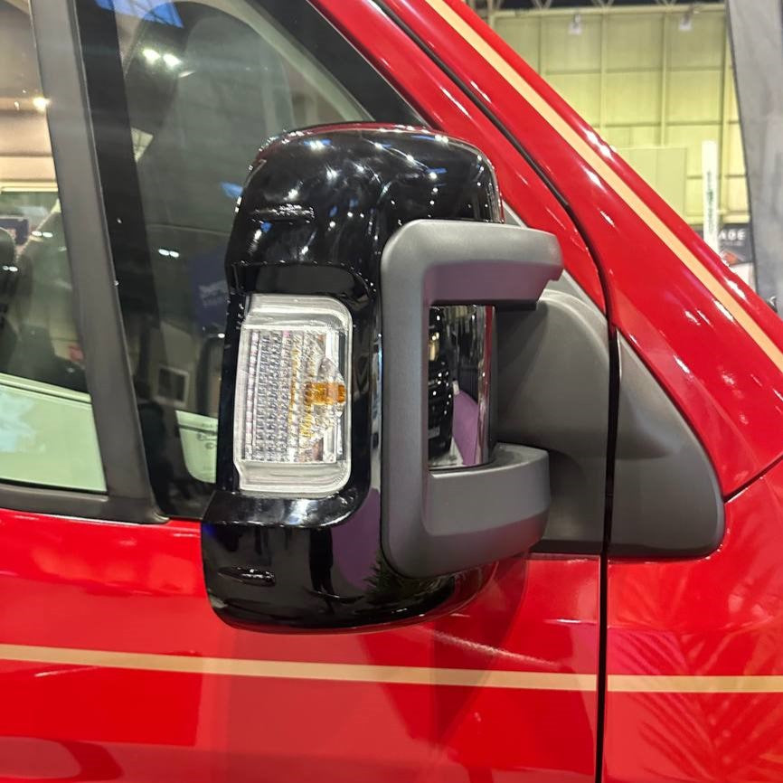 Voor Opel Movano buitenspiegelkap/afdekkingen (set van 2) - zwart | Van-X