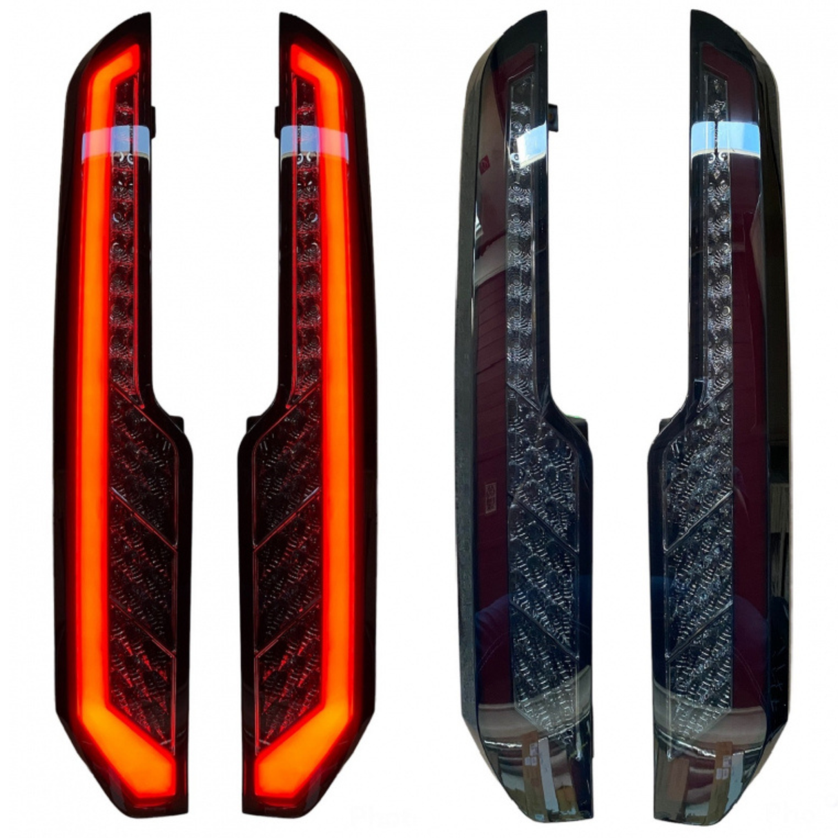 For Transit Custom MK2 LED Rear Lights Tail Lights – Sequential Indicators with Smoked Lenses