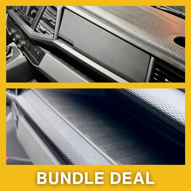 For Volkswagan Transporter T6.1 Comfort Glovebox Interior Bundle Package - Textured