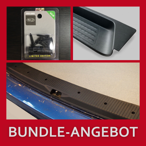 For VW T6.1 V2 Tailgate Threshold Cover + Side Step + Fitting Kit