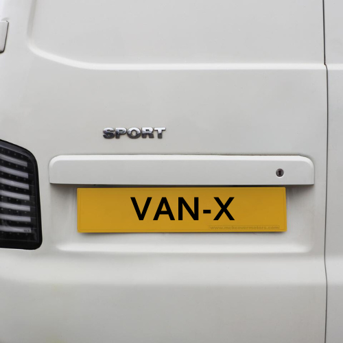 For VW T5, T5.1, Barn Door Rear Number Plate Unit – Candy White
