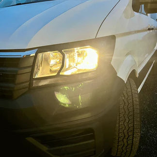 Per VW Crafter New Shape Protezioni fari – Hammerite Ultimate Matte Black – Protezione Premium | Van-X