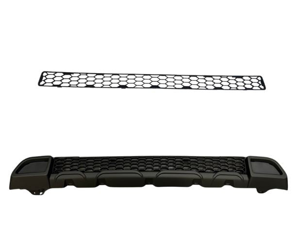 Per Fiat Ducato / RAM ProMaster Bundle Grille a nido d'ape anteriore 2 pezzi - Nero opaco | Van-X