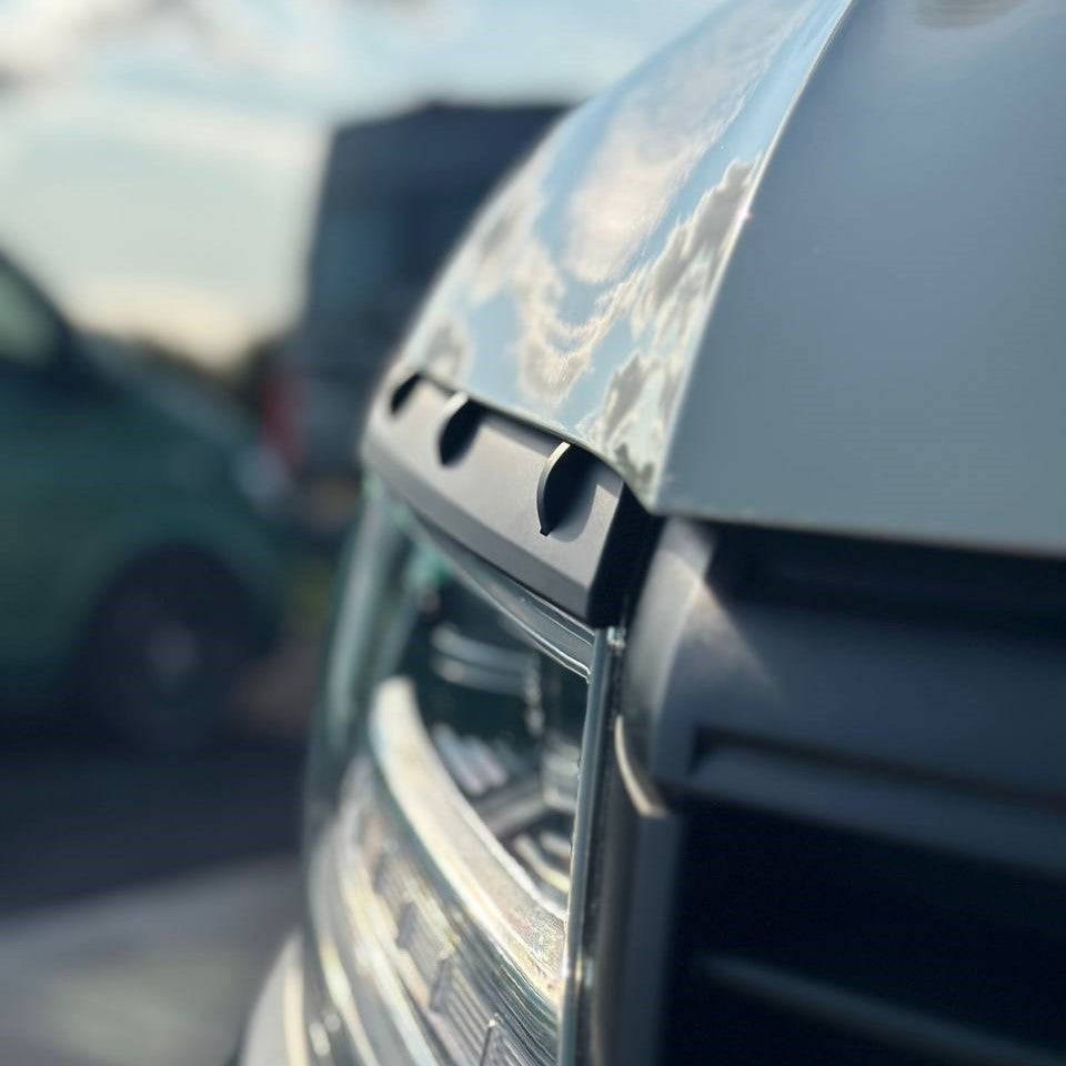 Pour nouveau VW Crafter Phare Garniture de sourcil - Noir mat - Accessoire de style Van par Van-X