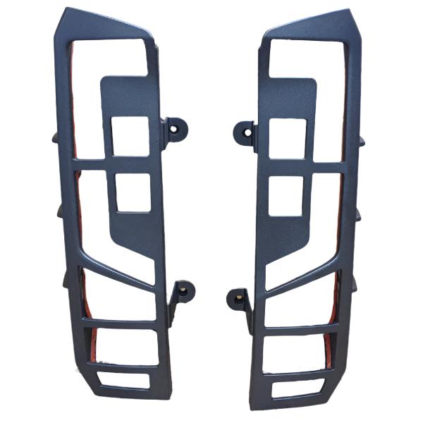 For MAN TGE Rear Light Guards - Ultimate Matte Black Hammerite Protection (2018+)