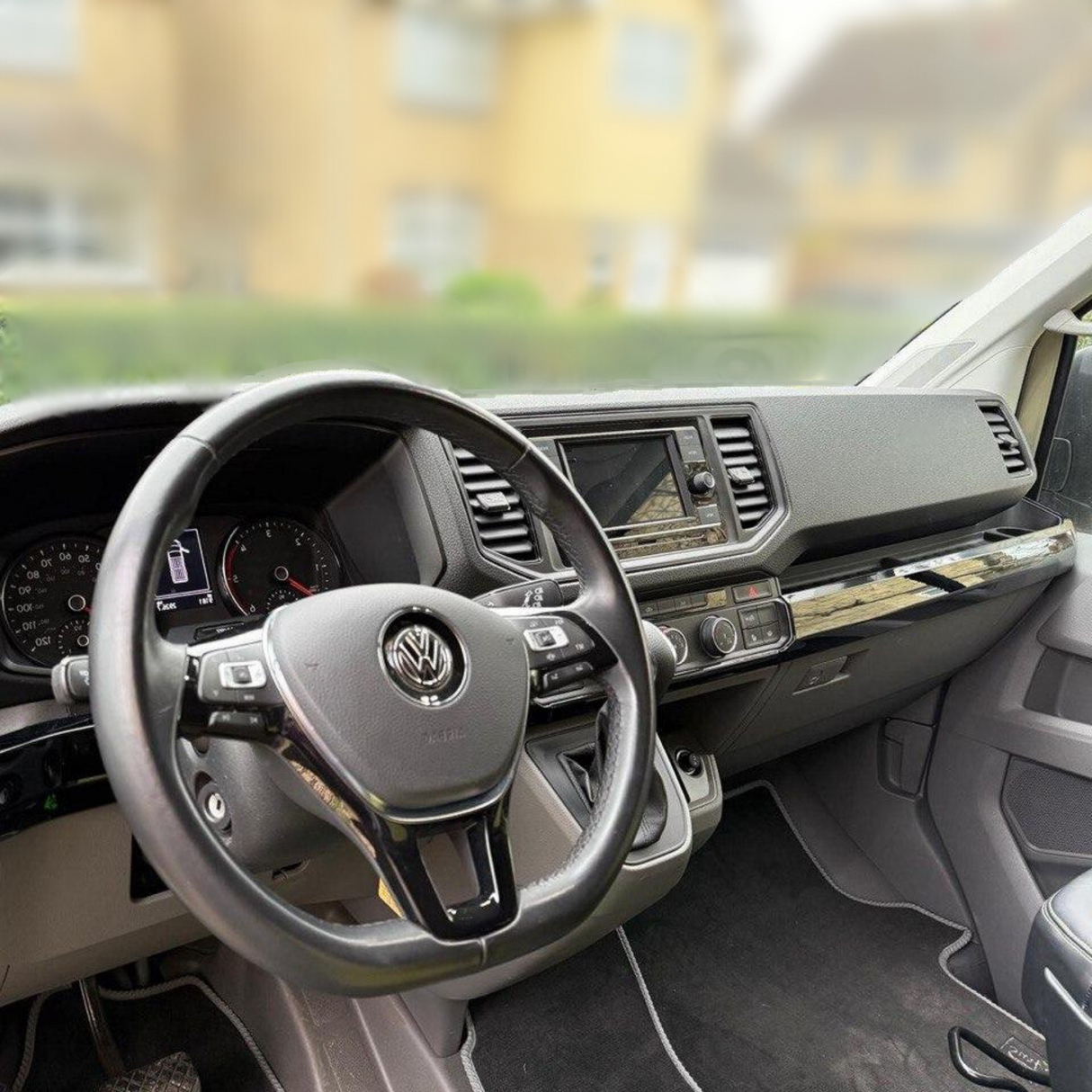 Voor New Shape VW Crafter LHD Lower Dashboard Styling uitvoeringen - Glanzend zwart (set van 6) | Van-X