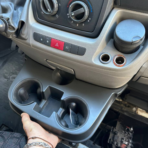 Pour Fiat Ducato Console porte-gobelet | Van-X