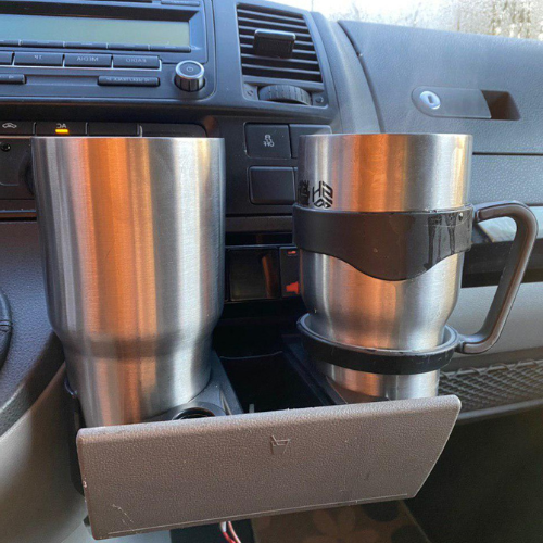 Pour VW T5, T5.1 Transporter OEM Porte-gobelet Remplacement - Conduite à gauche (LHD)