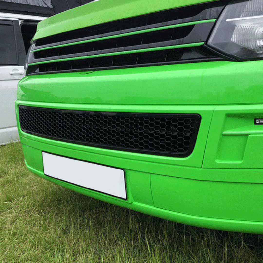 Pacchetto VW T5.1 Transporter Van styling frontale nero lucido (2 pezzi)