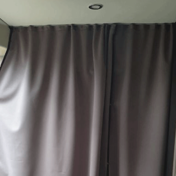 For Fiat Ducato Ram ProMaster Motorhome, Campervan, Maxi-Cab Divider Premium Curtain With Rail