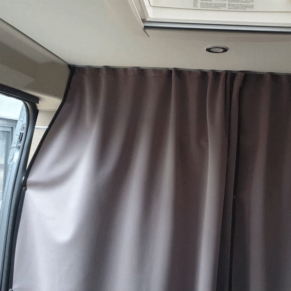 For Fiat Ducato Ram ProMaster Motorhome, Campervan, Maxi-Cab Divider Premium Curtain With Rail