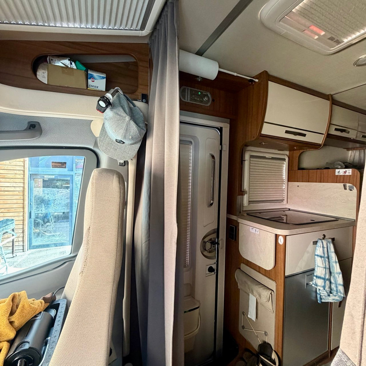 Pour un kit de rideau de séparation de cabine pour camping-car, 188cm à déplacement – rideau de confidentialité pour camping-car | Van-X