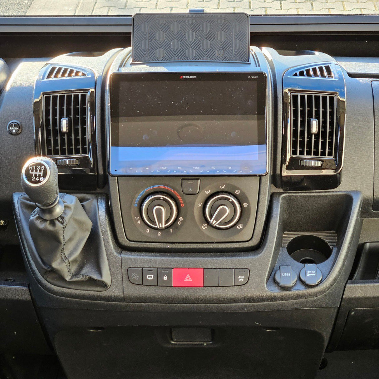 Per Fiat Ducato Presa d'aria sul cruscotto (nera), Peugeot Boxer e Citroen Jumper