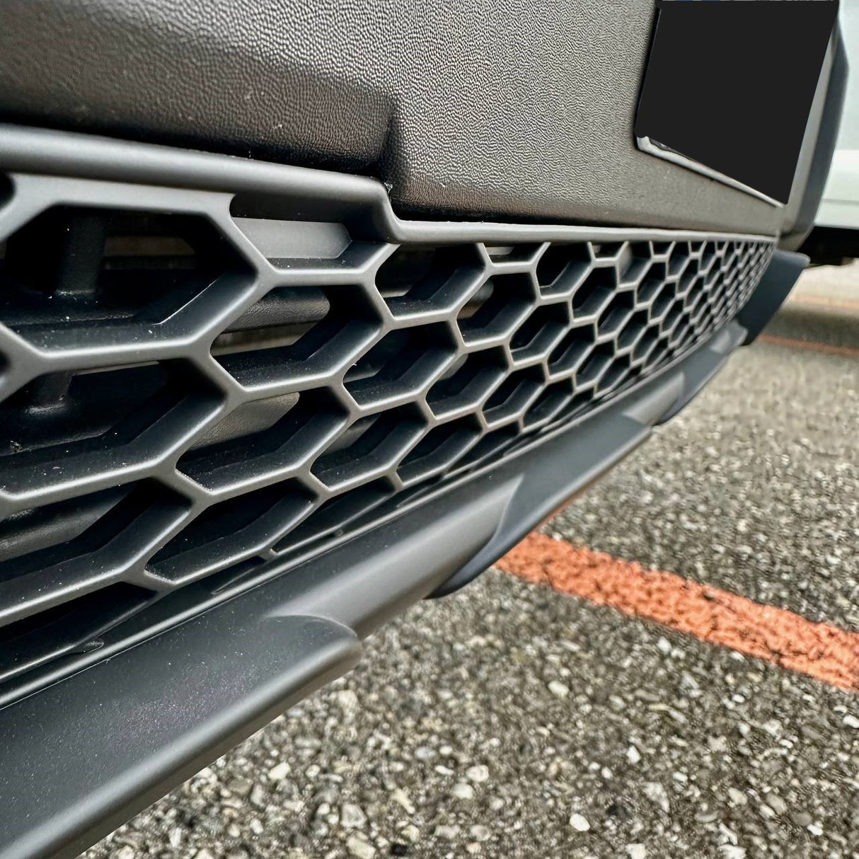 Griglia a nido d'ape paraurti inferiore Fiat Ducato - Nero opaco