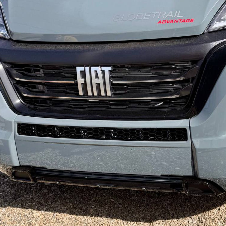 For Peugeot Boxer Bumper Honeycomb without Parking Sensors - Gloss Black