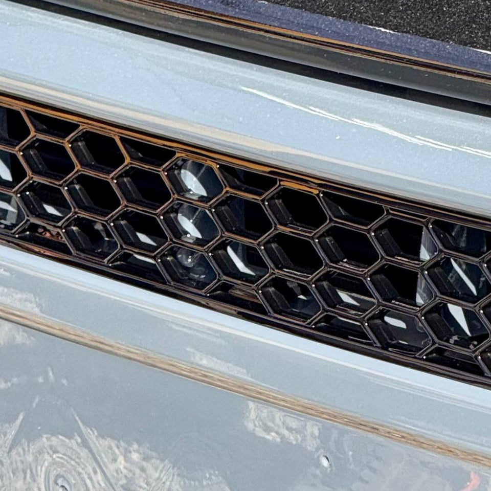 Pare-chocs de Citroën Jumper en nid d'abeille sans capteurs de stationnement - Noir brillant