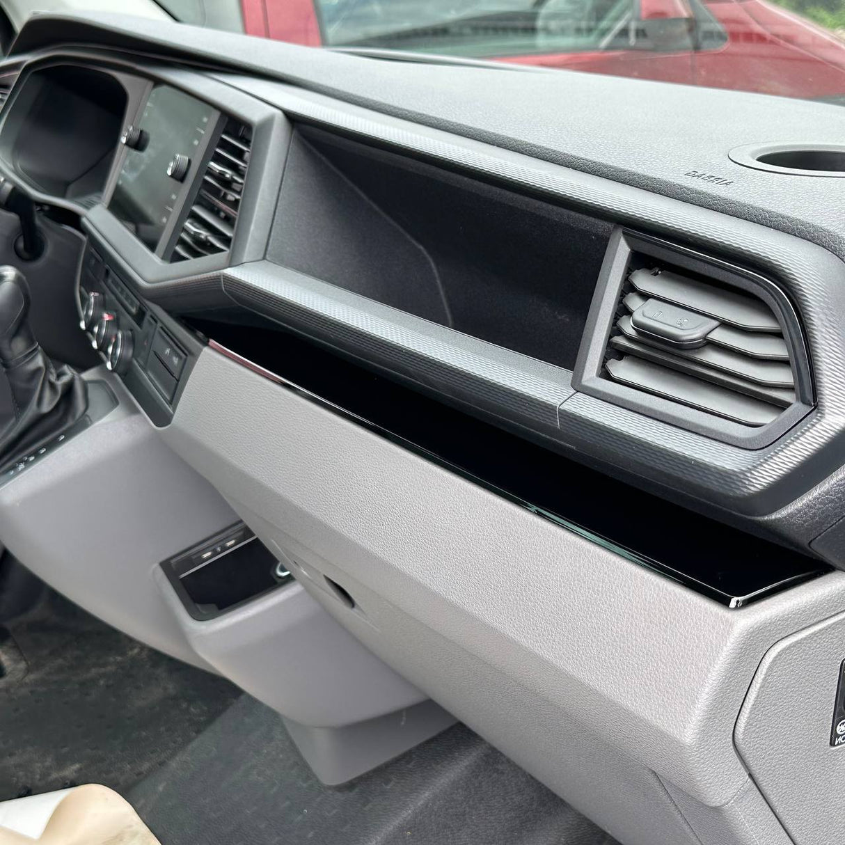 For VW T6.1 Transporter Dashboard Upgrade – 4-Piece Gloss Lower Dash Trim Set