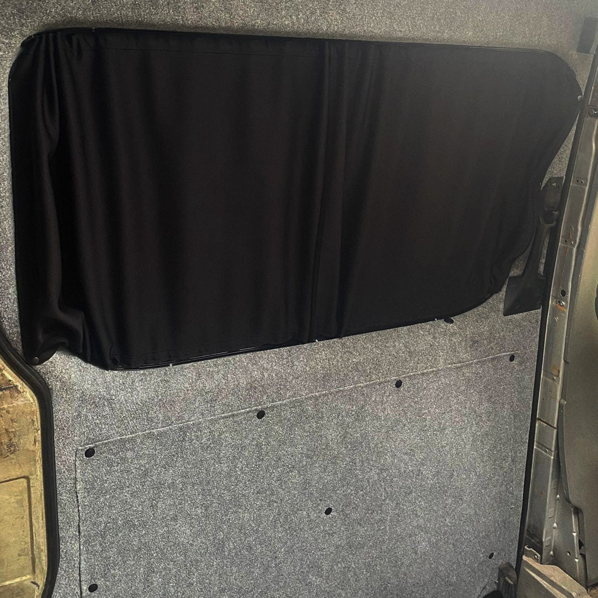 For Mercedes Sprinter Premium Window Curtains Van-X - Black/Black