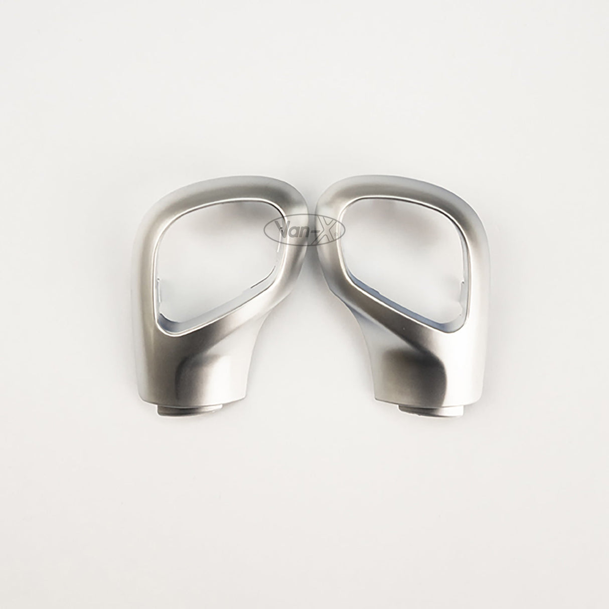 Pour VW T6.1 Transporter Auto DSG Boutons de style de pommeau de vitesse - Couvercles peints en chrome mat, prêt à monter Mise à niveau