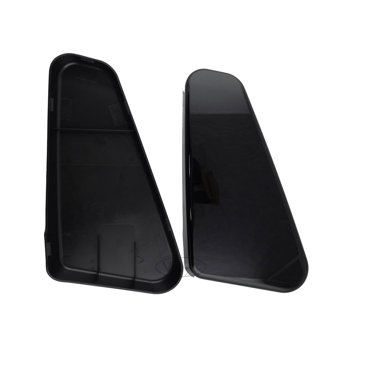 Pour VW T5, T5.1 Twin Seat Hinge Covers - Finition noir piano pour l'amélioration du style intérieur du Transporter